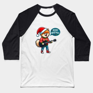 Xmas Pomeranian Baseball T-Shirt